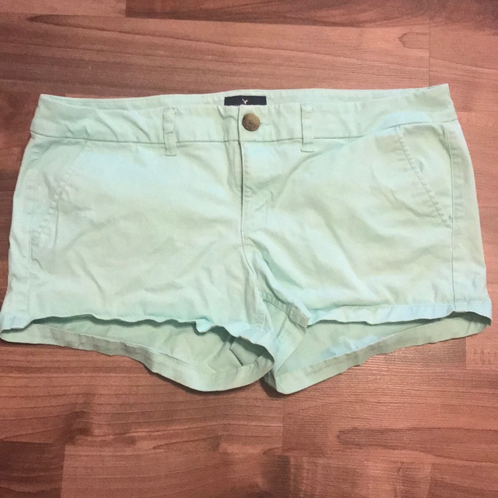 Mint American Eagle Shortie Shorts